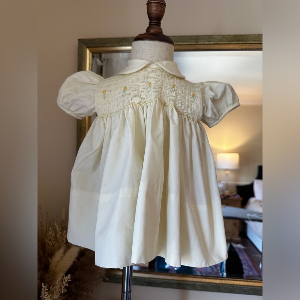 Charming Cream Kids Formal Dress